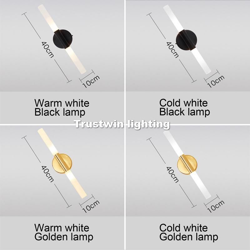 Modern Metal Tube Pipe up Down LED Wall Lamp Light Sconce Bedroom Foyer Washroom Living Room Toilet Wall Ight (WH-OR-09)