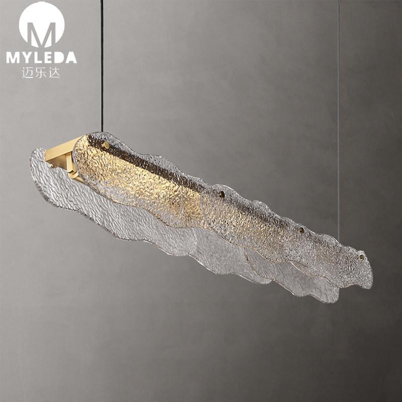 Crystal Glass Living Room Bar Restaurant Pendant Light