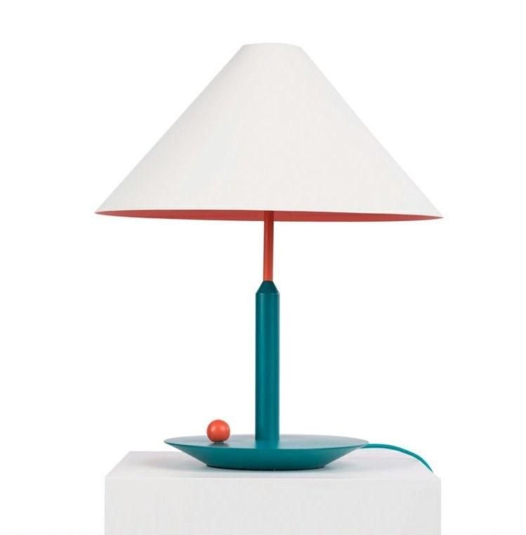Nordic Simple Modern Bamboo Hat Modeling Living Room Table Lamp Art Children′s Bedroom Designer Desk Lamp