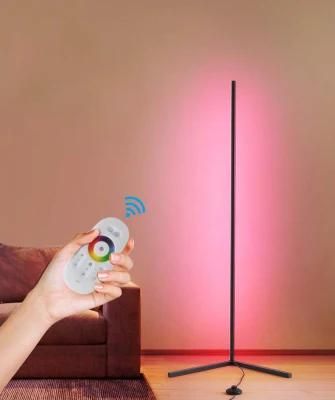 RGB Nordic High Quality Custom Modern Night Light Sunset Luxury Merced 62&quot; Finish Poly Crystal LED Rustic Industrial Floor Lamp