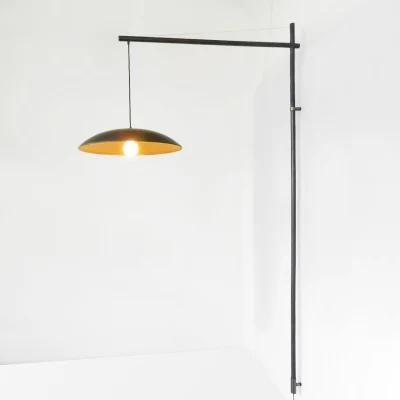 Modern Decorative Copper Black Fishing Wall Lamp for Restaurant, Corridor