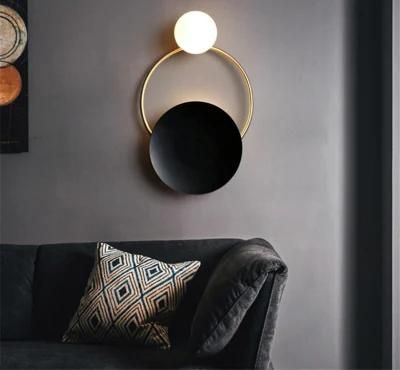 Modern Simple Circular LED Wall Lamp Chandelier Wall Art