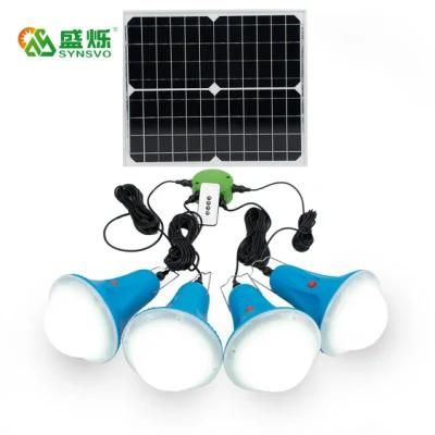 Globalsunrise Household appliance Solar Light Kit IP55 USB Charger 4 Lights