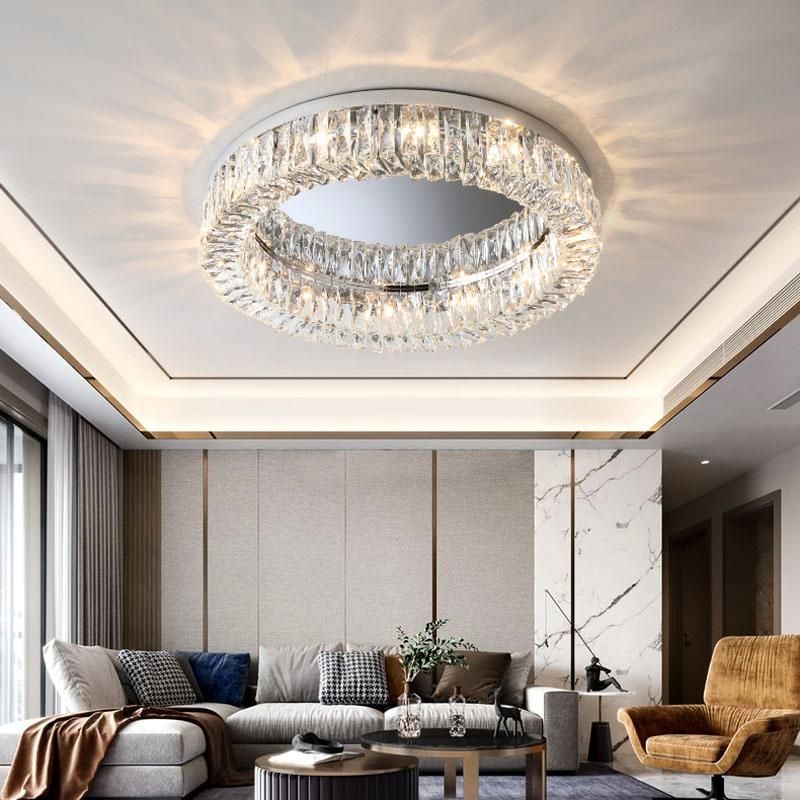 Modern Crystal Ceiling Lamp Creative Living Room LED Lighting Bedroom Pendant Light