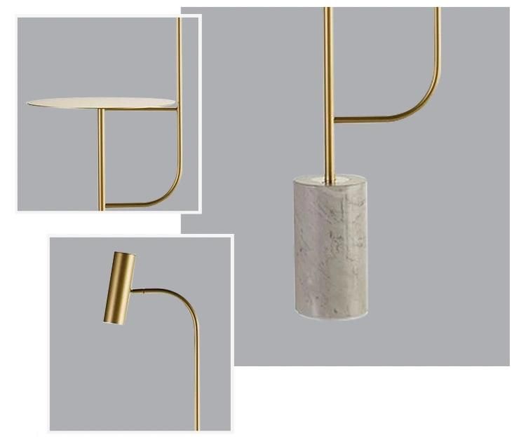 New Design Marble and Steel Modern Table Art Lamp