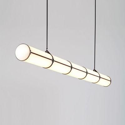 Cocise Style Simple Linear Shape Pendant Lamp Restaurant Bar Lamp Chandelier