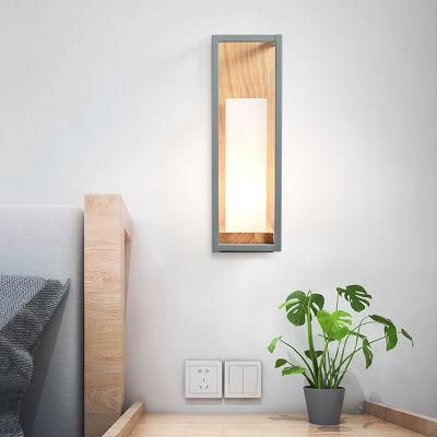 Simple and Creatives Tudy Living Room Lamp Decoration Wood Art Wall Light