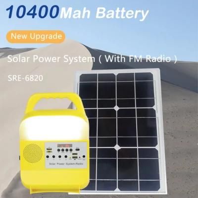 Hot Selling Solar Energy System of Lighting for Home Outdoor Emergency with Radio MP3 Solar Power Station