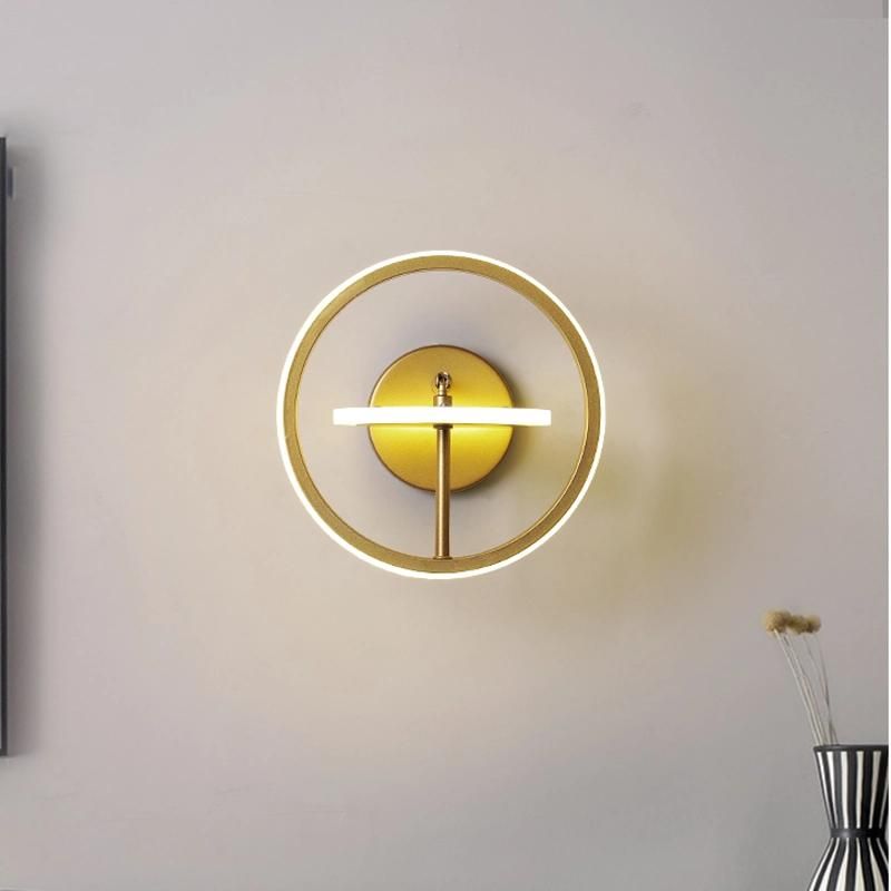 Modern Lamp Round Living Room LED Lighting Bedside Room Household Wall Light