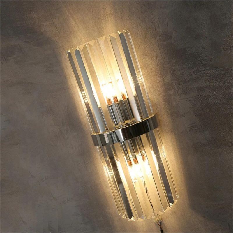 Modern Simple LED Crystal Wall Lamp Indoor Home Decor Wall Sconce Living Room Bedroom Bedside Bathroom Corridor Lamp Wall Lights
