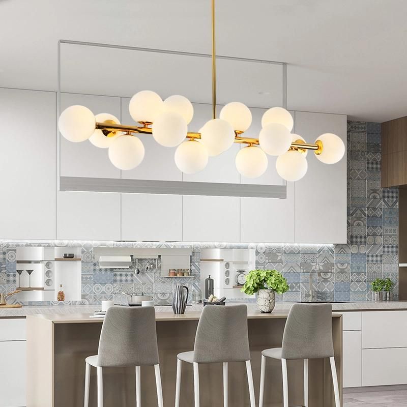 Gold Pendant Light Living Room Decor G4 Bulb Adorabelle Molecular Design Multi Ball Chandelier Pendant Light (WH-AP-356)