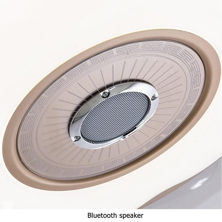 Bladeless Ceiling Fan Bluetooth Brushless Motor Ceiling Fan with Lamps Hidden Blades Decorative Ceiling Fan