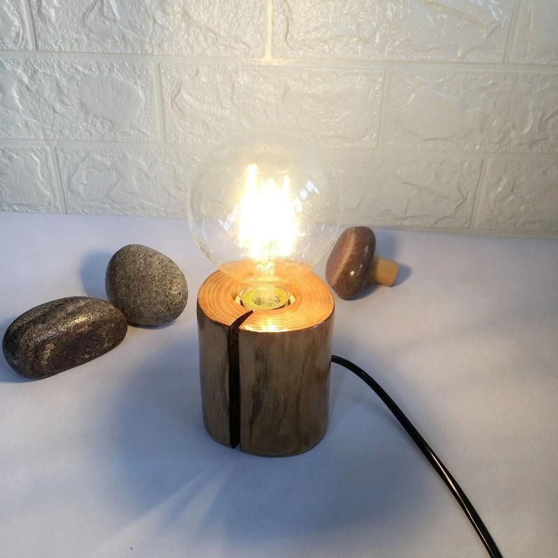 Wooden Simple Style Restro Design Table Lamp Desk Lamp Restuarnt Lamp