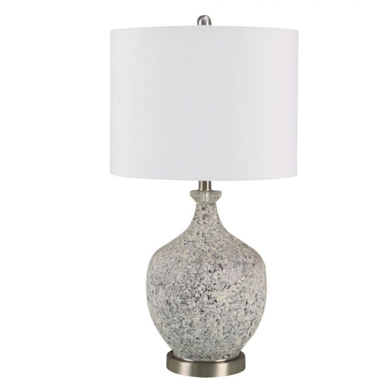 Wholesale Cheap Retro Table Lamp European Embossed Design Ceramic Bedside Lamp for Home Decor