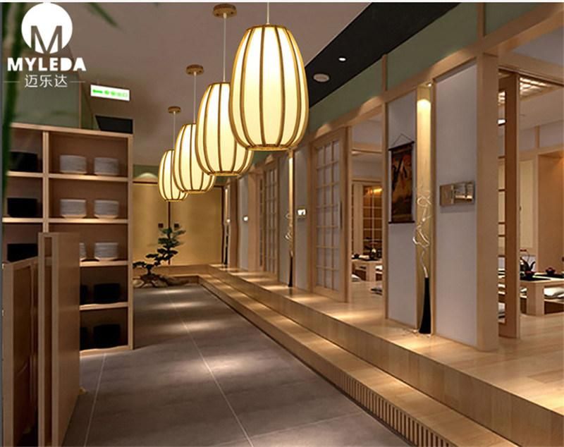 Popular LED Ceiling Modern Metal Chandelier Bamboo Pendant Light