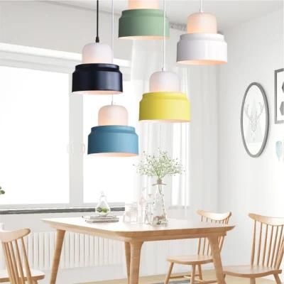 Indoor Decorative Lighting Fancy Simple Metal and Opal Glass Lamp for Dining Room