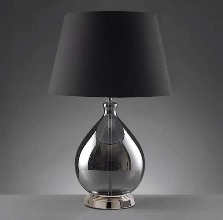 North Europe Modern Simple Creative Bedroom Bedside Lamp Living Room American Glass High End Touch Luxury Table Lamp