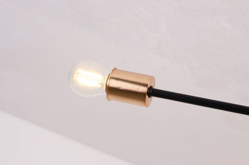 Good Quality E27 Chandelier Light Fixture, Semi Flush Mount Ceiling Light Adjustable Arm Pendant Lighting Lamp for Kitchen Dining Room Bedroom Restaurant