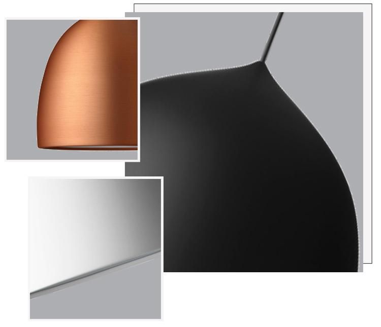 White/Grey/Copper/Black Aluminium with Acrylic Diffuser Dining Lamp Modern