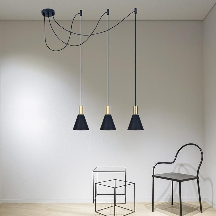 Vintage Dining Room Iron Aluminum Multi Heads Pendant Light for for Study Room/Office Lamp
