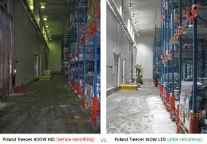 LED High Bay Light/Warehouse Light in Poland 160W LED Vs 400W HID