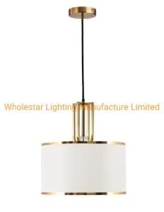 Modern Fabric Pendant Light with Bottom Acrylic Diffsure / Hotel Bedside Lamp (WHP-478)