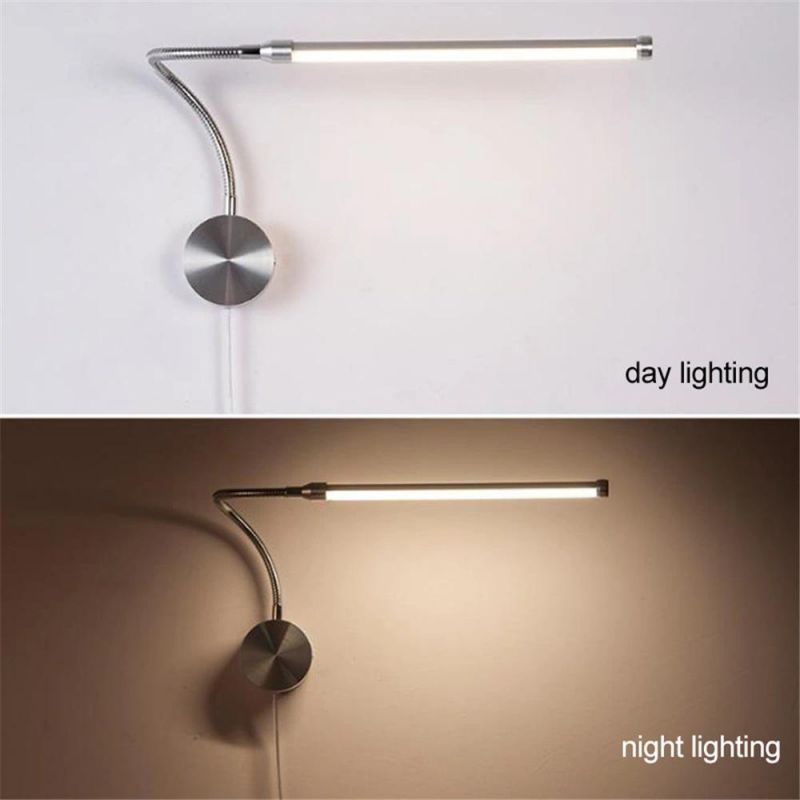 Flexibel Bend Wall Light Indoor Bedroom Bedside Night Reading Book Lights Study Living Room Daily Reading Wall Lamps