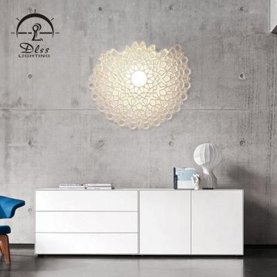 Designer Honeycomb Fiberglass Round Ceiling Light