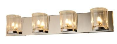 Simple 4 Light G9 Clear Glass Vanity Wall Sconce Light