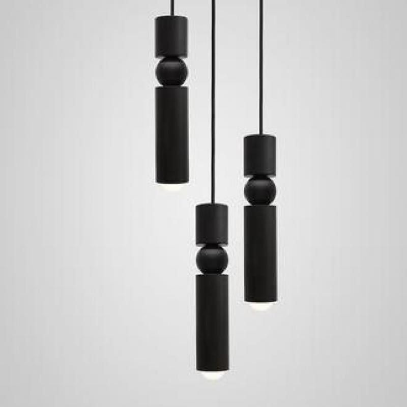 Nordic Simple Gold Pendant Light Loft Single Long Wire Light Head Bedside Kitchen Drop LED Pendant Light (WH-AP-253)