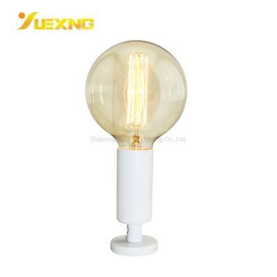 White Iron E27 Max 50W Round LED Table Lamp Desk Decorative Lighting