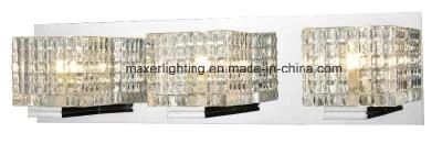 Decorative 3 Light Crystal Glass Wall Lamp for Bathroom