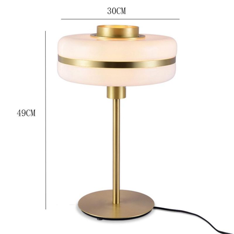 Modern LED Bedside Table Lamps Nordic Living Room Home Decor Glass Ball Desk Light Golden Table Lights Indoor LED Desk Lamp