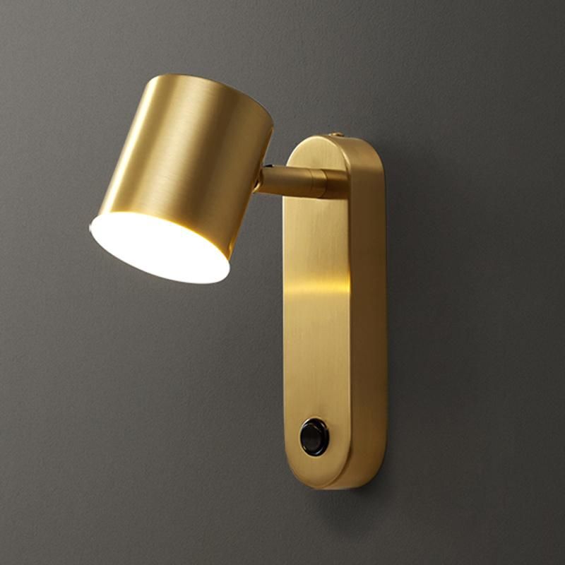 Copper Wall Lamp for Modern Bedside Lamp Creative Living Room Wall Hotel Light