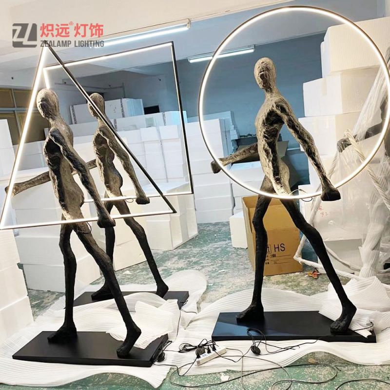 Modern Art Sculpture Lighting LED Artist Statue Lighting
