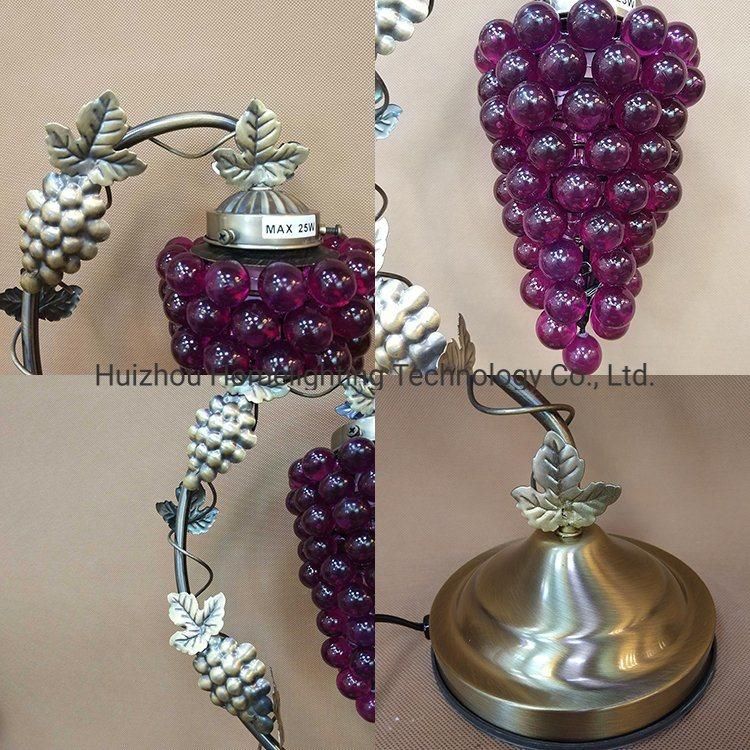 T-2638 Traditional Rural Grape Shape Touch Dimming Table Lamp