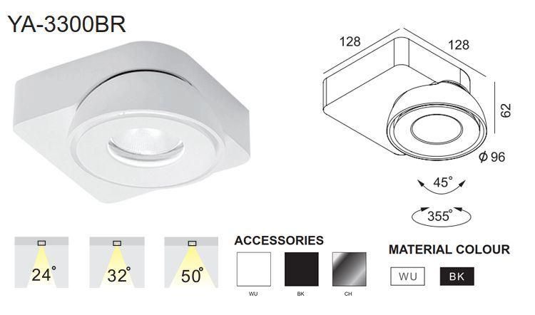 Made in China 13.9W Lighting Surface Mounted LED Ceiling Use for Home Office Building Downlight