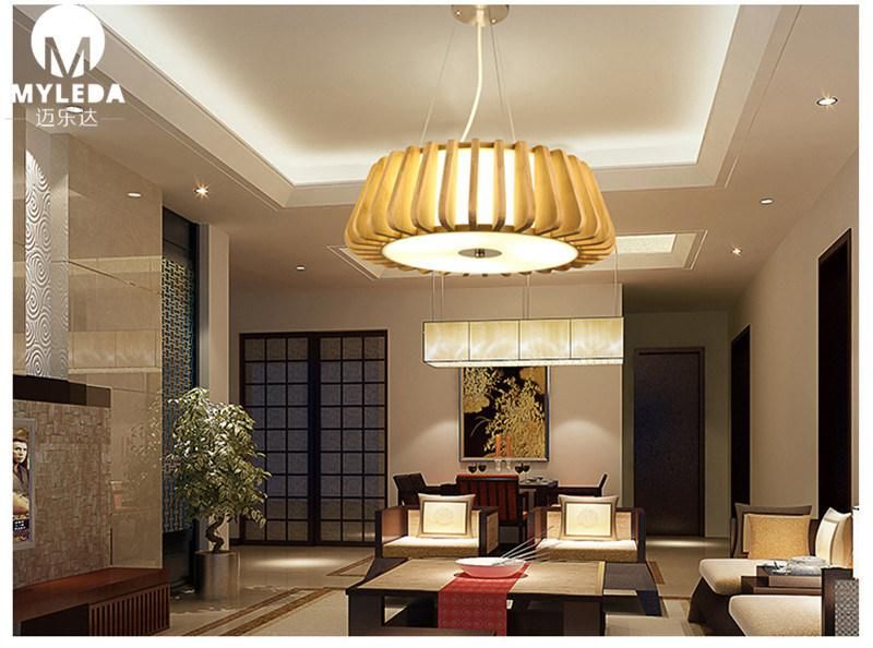 Handmade Bamboo Lampshade Pendant Chandelier Light for Home Restaurant Bar