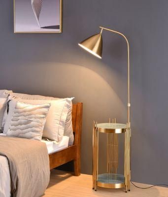 Floor Lamp Living Room High Grade Atmosphere with Wireless Charging Nordic Modern Villa Hotel Bedroom Study Vertical Table Lamp