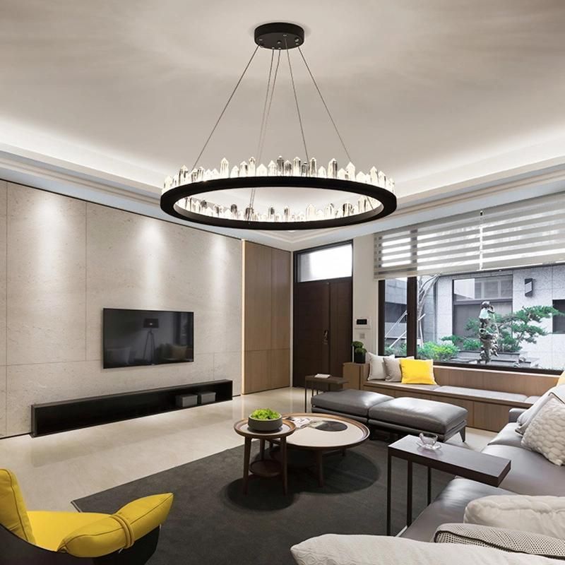 Nordic Chandelier Living Room Modern Bedroom Dining Room Crystal Pendant Lamp