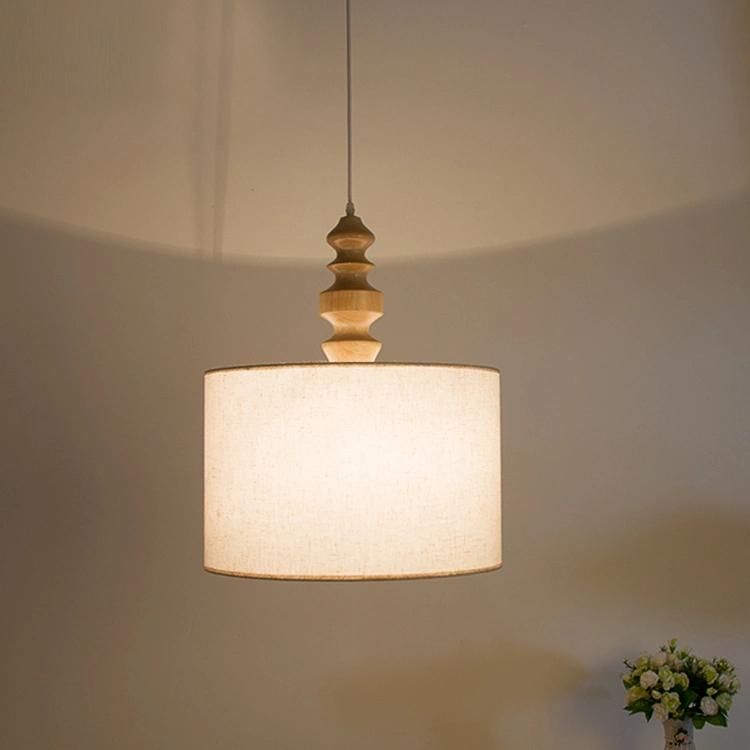 Fancy Wooden Fabric design Pendant Lamp