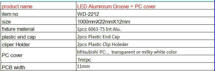 LED Aluminum Profile for Linear Light