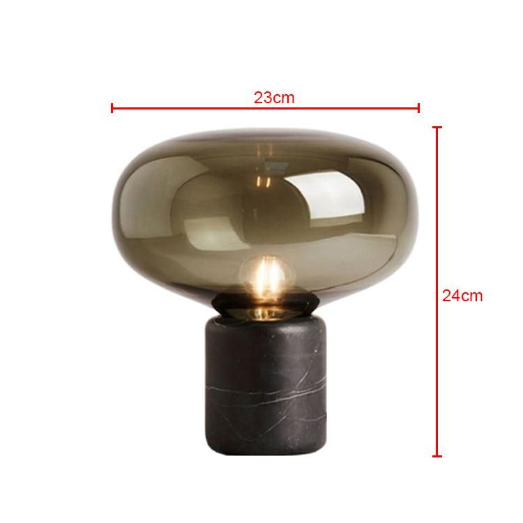 Jlt-4397 Luxury Designer Glass Table Lamp with Marble Base lamp