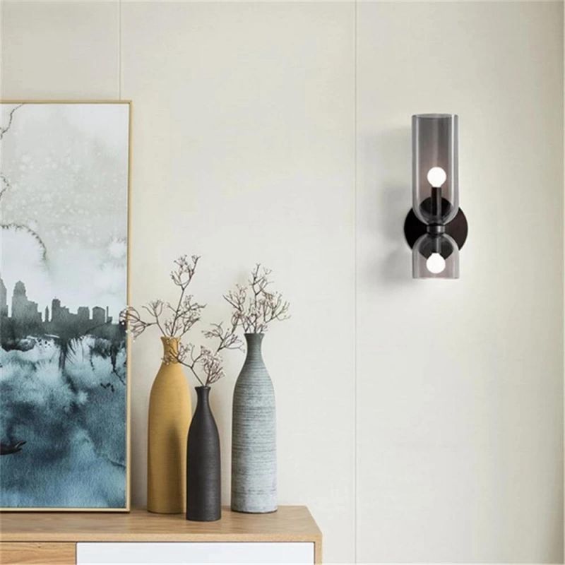 Bedroom Bedside Lamp Designer LED Wall Lamp Modern Simple Living Room Creative Glass Wall Llghts Fixtures