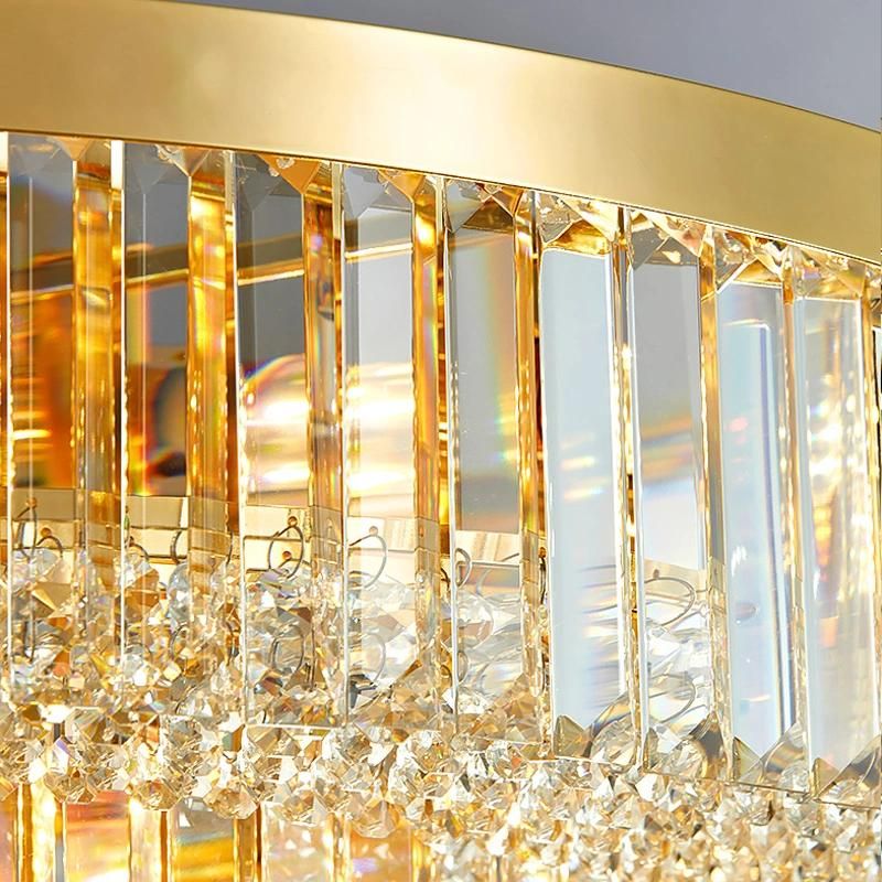 Gold Modern Chandelier for Living Room Multilayer Crystal Ceiling Chandelier (WH-CA-62)
