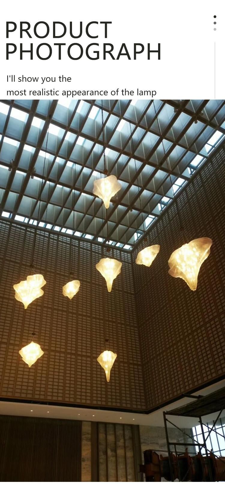 Large Custom Hotel Villa Lobby Luxury LED Chandelier