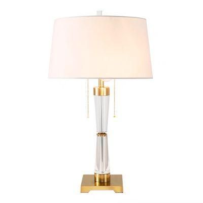 Postmodern Table Lamp American Simple Crystal Fashion High End Model Room Soft Villa Hotel Club Hall Lamps