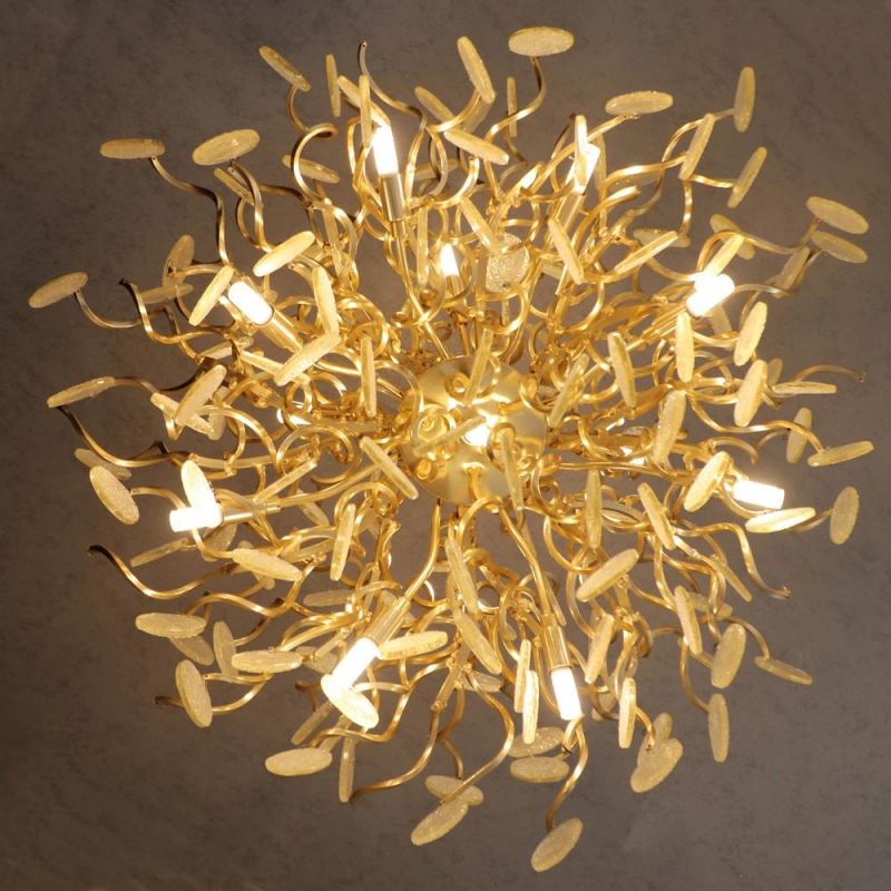 Silver LED Pendant Light Modern Chandelier Nordic Design Crystal Aluminum Hanging Lighting Lamp Villa