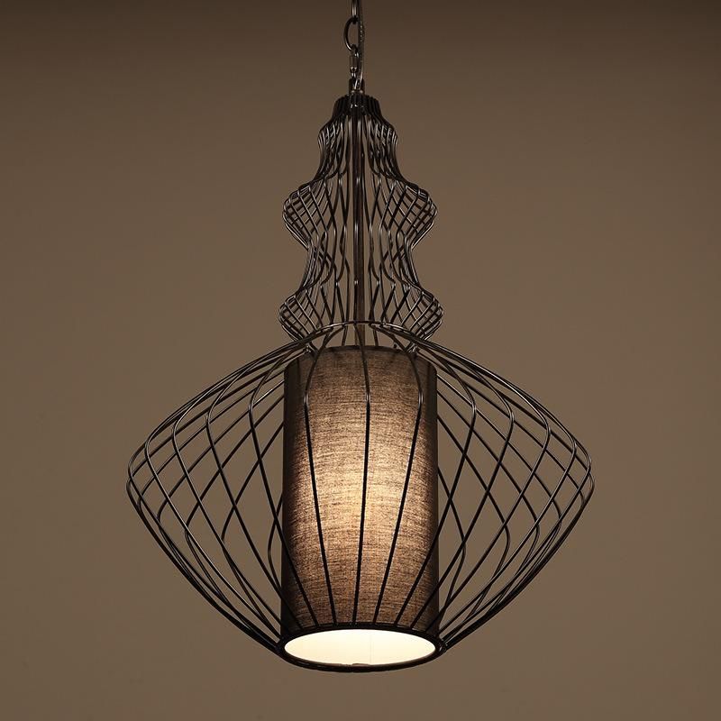 Loft Birds Cage Pendant Lamp for Kitchen Bedroom Dining Room Lighting Fixtures (WH-VP-50)