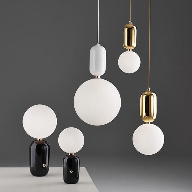 Nordic Modern Simple Glass Ball Pendant Lamp